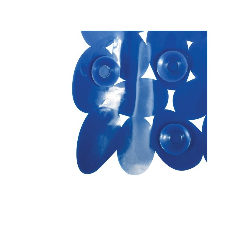 Spirella Tapis Fond De Douche PVC GALETS 53x53cm Bleu Marine MSV