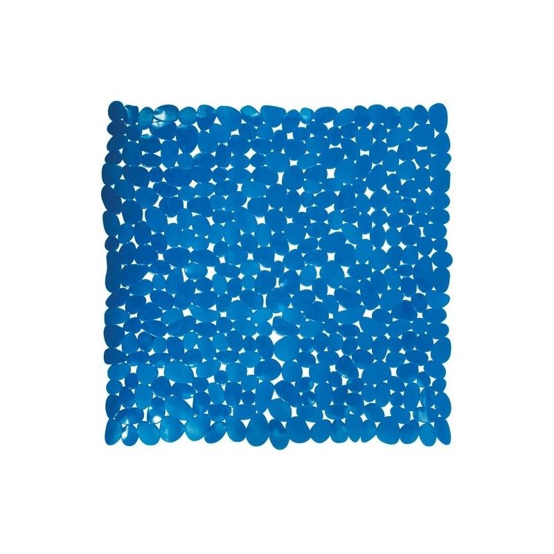 spirella Tapis Fond de douche PVC GALETS 53x53cm Bleu Marine MSV