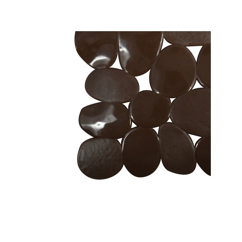 Spirella Tapis Fond De Douche PVC GALETS 53x53cm Chocolat MSV