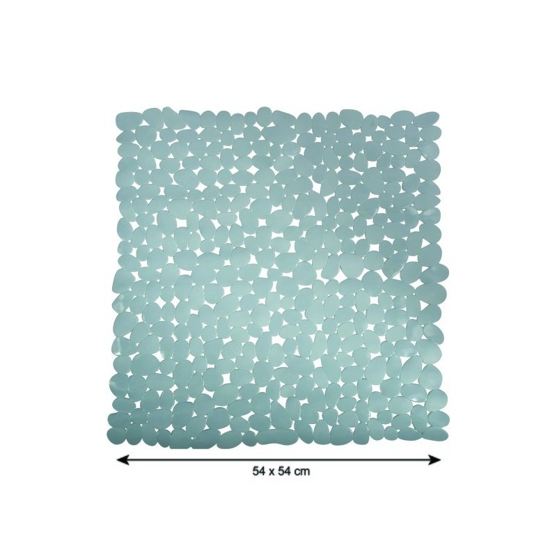Spirella Tapis Fond De Douche PVC GALETS 53x53cm Gris MSV