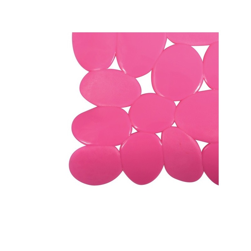 Spirella Tapis Fond De Douche PVC GALETS 53x53cm Rose MSV
