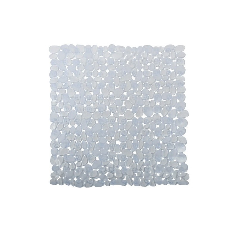 spirella Tapis Fond de douche PVC GALETS 53x53cm Transparent MSV
