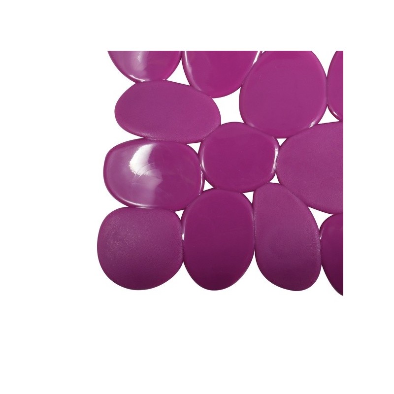 Spirella Tapis Fond De Douche PVC GALETS 53x53cm Violet MSV