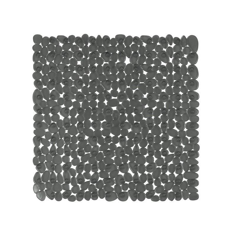 spirella Tapis Fond de douche PVC RIVERSTONE 54x54cm Gris Fonce Spirella