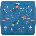 Spirella Tapis Fond De Douche PVC SCUBA DIVER 55x55cm Bleu Spirella