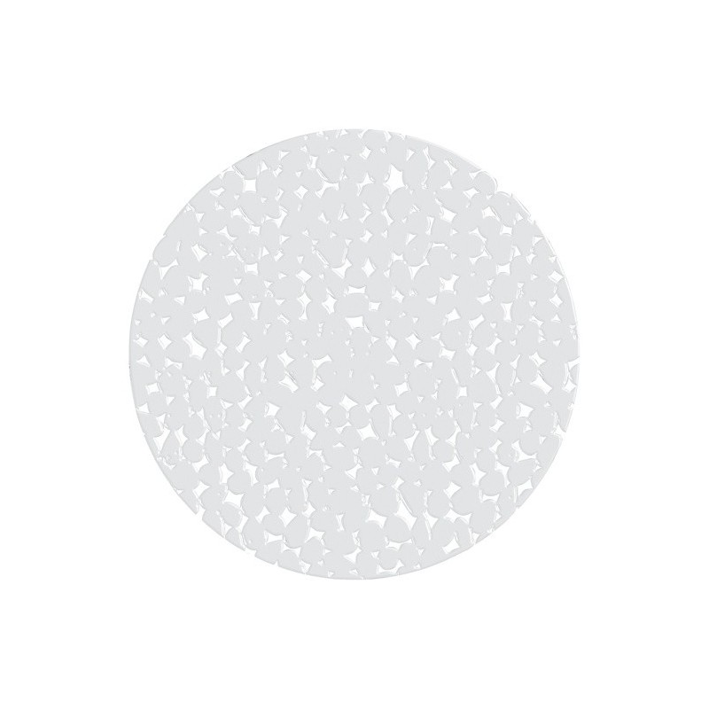 spirella Tapis Fond de douche rond PVC RIVERSTONE Ø57cm Blanc Spirella