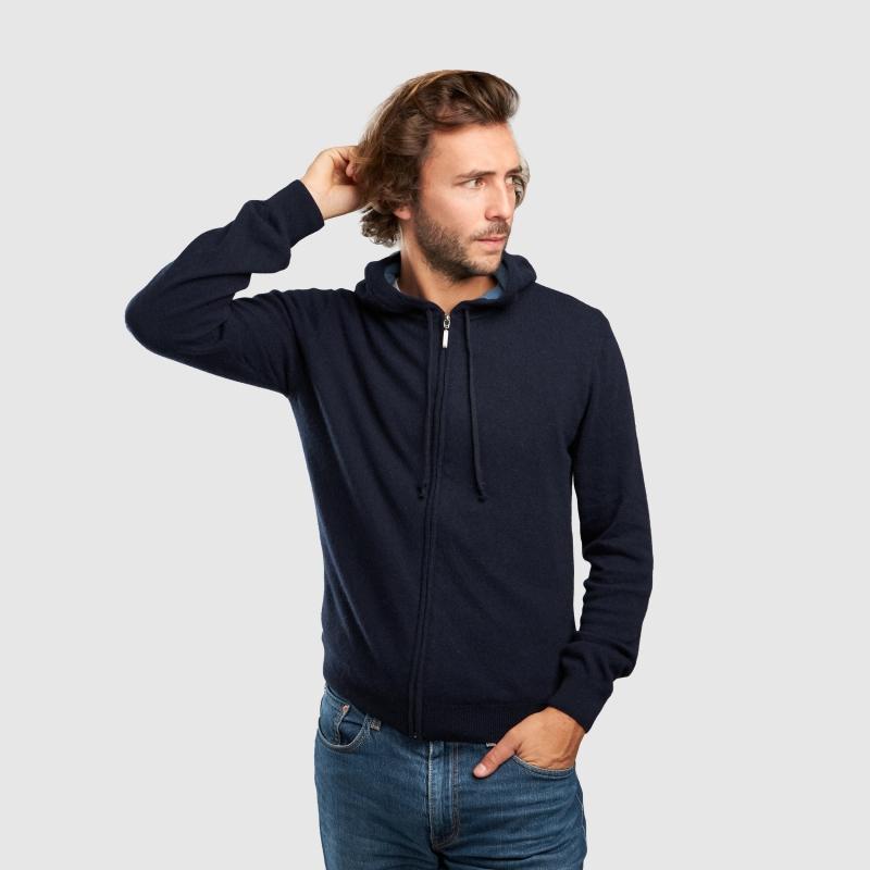 Sports D'époque Pull Hoody Zip Maille