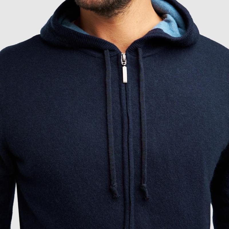 Sports D'époque Pull Hoody Zip Maille