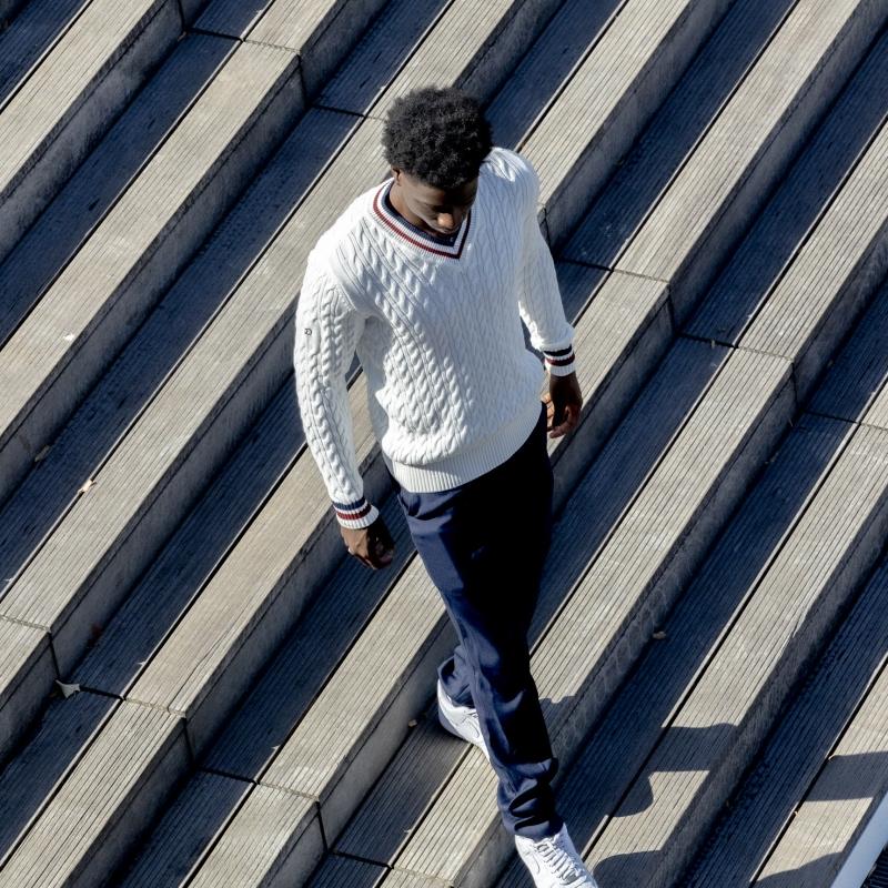 Sports D'époque Pull Torsade