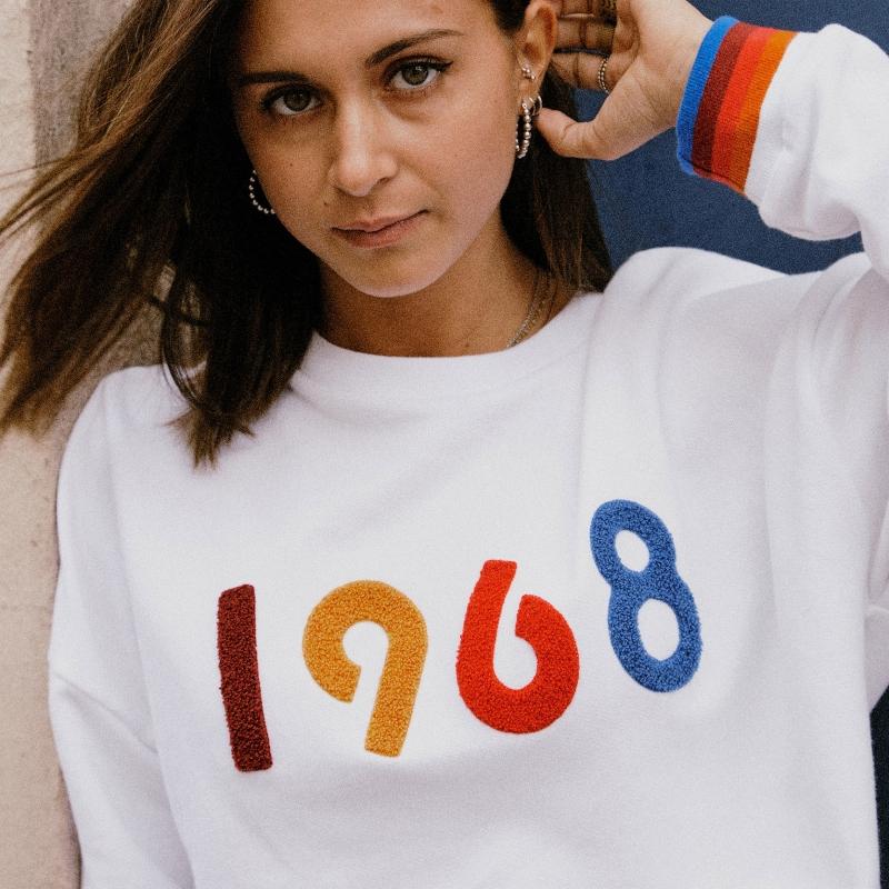 Sports D'époque Sweat 1968 Femme