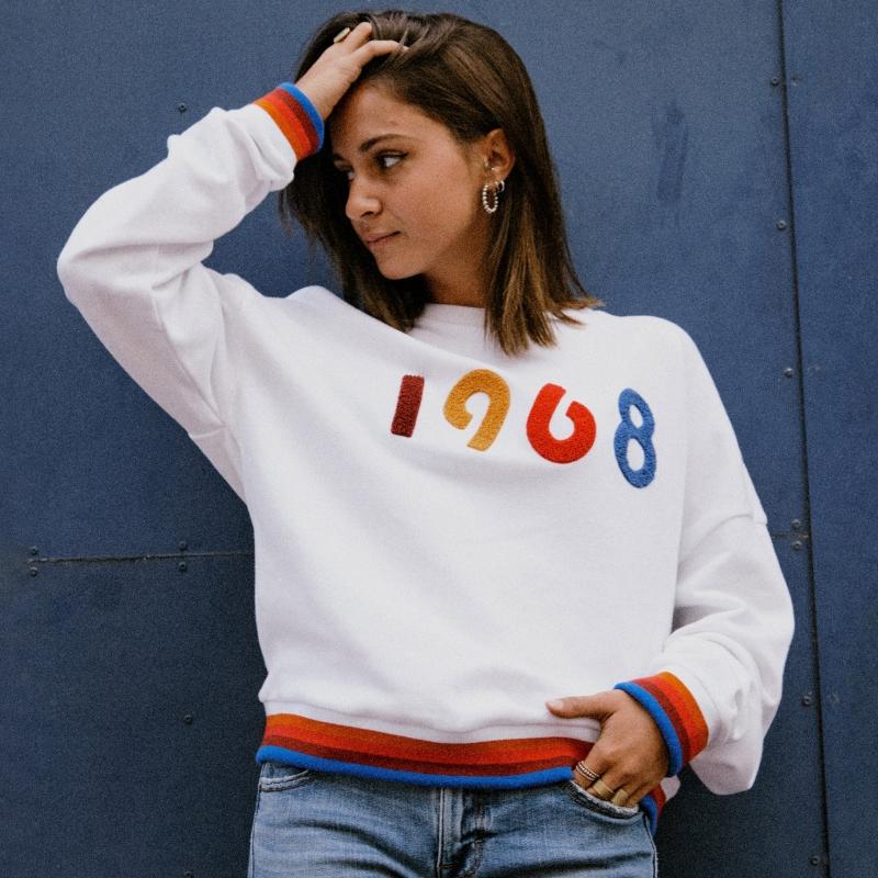 Sports D'époque Sweat 1968 Femme