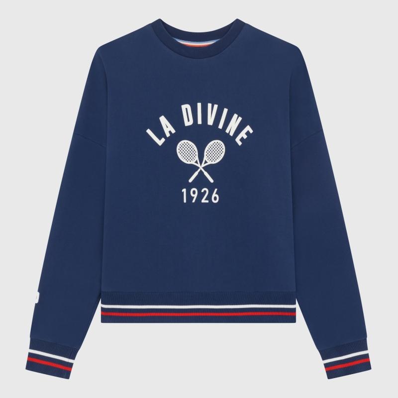 sports d'époque Sweat col rond la Divine