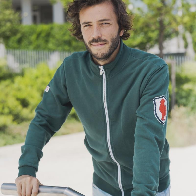 Sports D'époque Sweat Zippe Ecusson