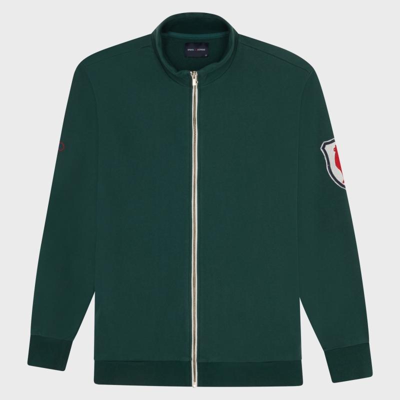 sports d'époque Sweat Zippe Ecusson