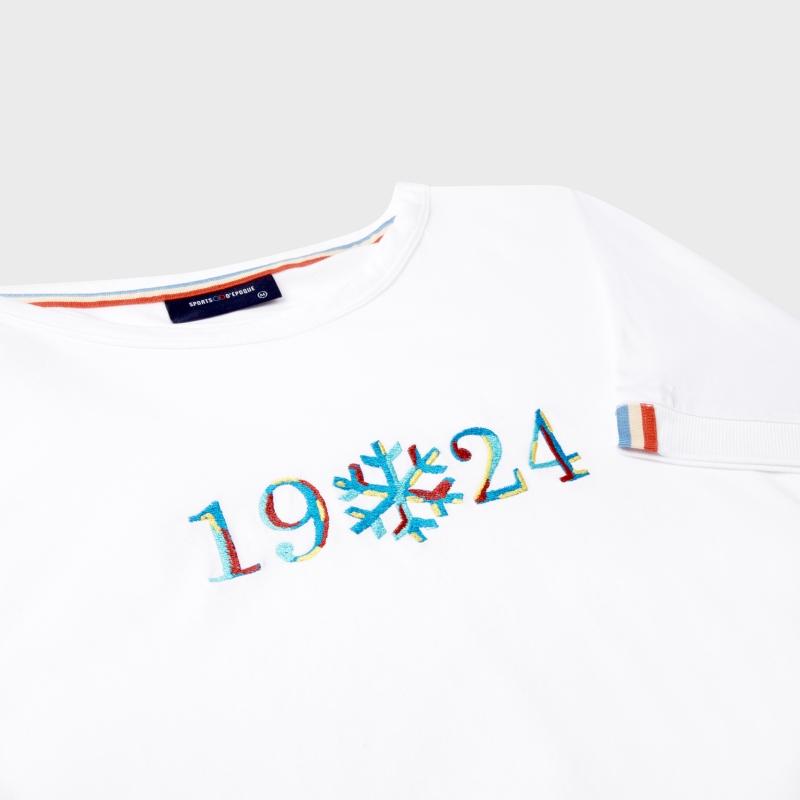 Sports D'époque T-shirt 1924 Flocon