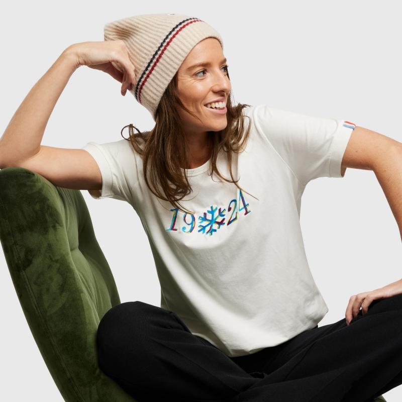 Sports D'époque T-shirt 1924 Flocon