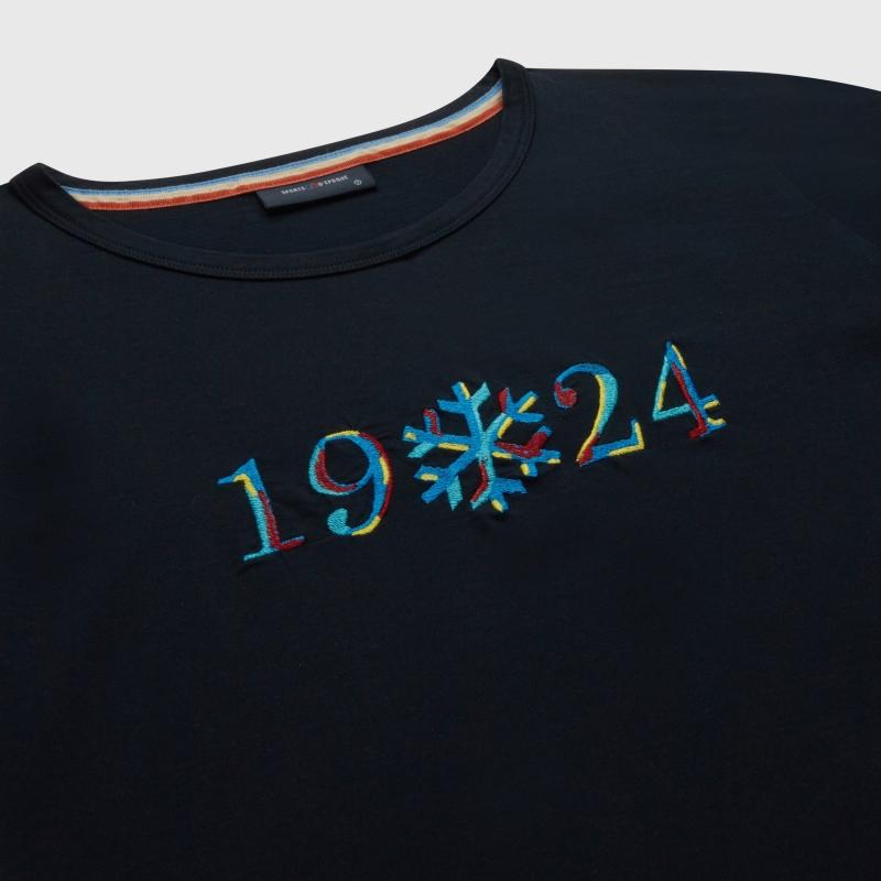 Sports D'époque T-shirt 1924 Flocon