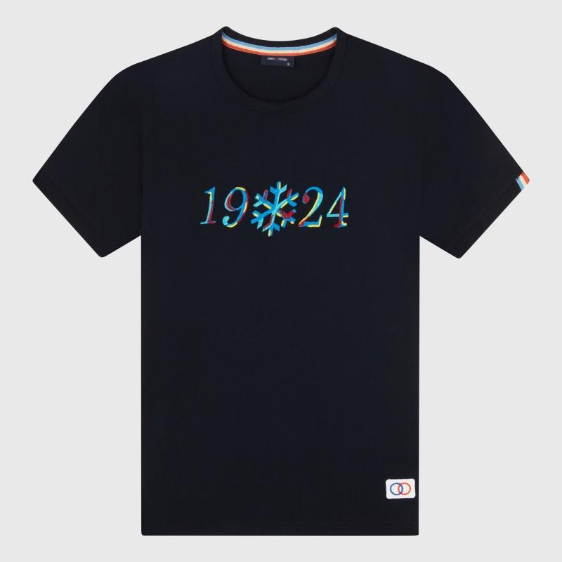sports d'époque T-shirt 1924 Flocon