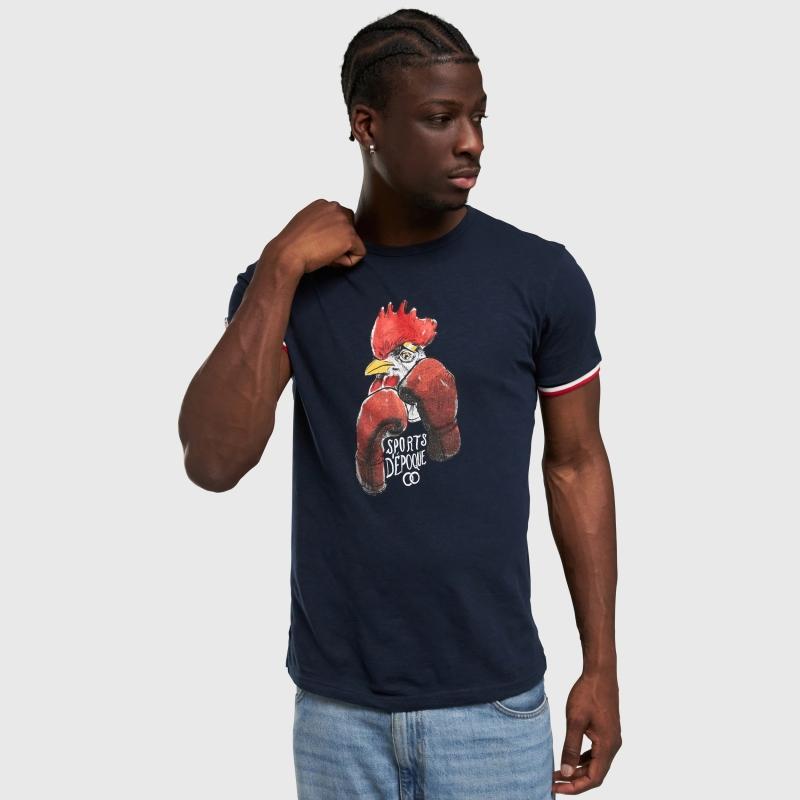 Sports D'époque T-shirt Boxing Rooster