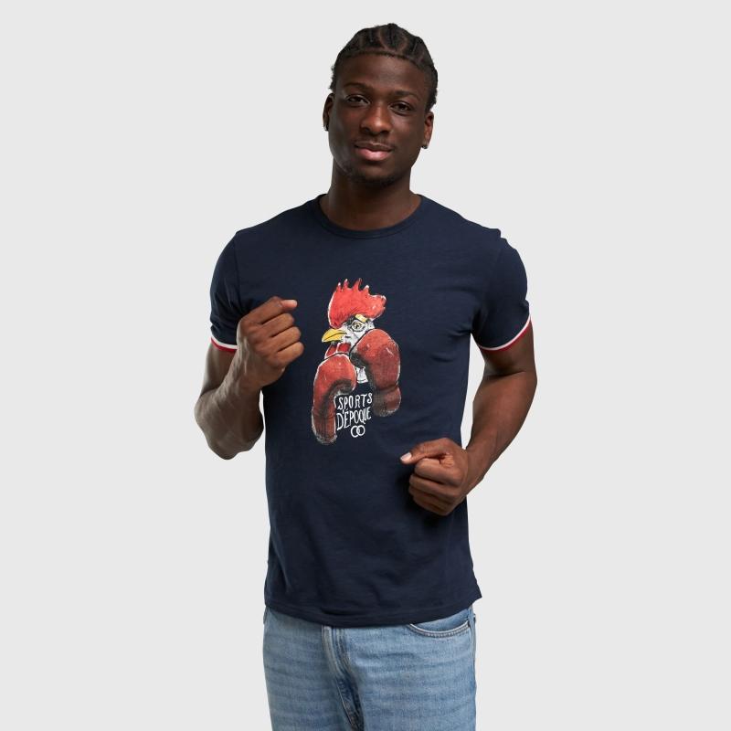 Sports D'époque T-shirt Boxing Rooster