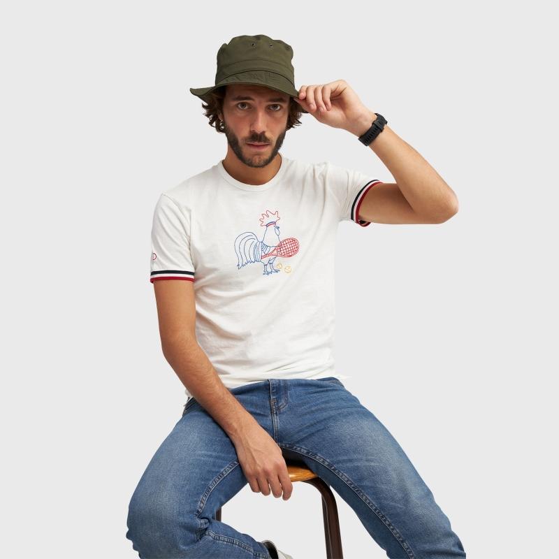 Sports D'époque T-shirt Coq Jeannot Tennis