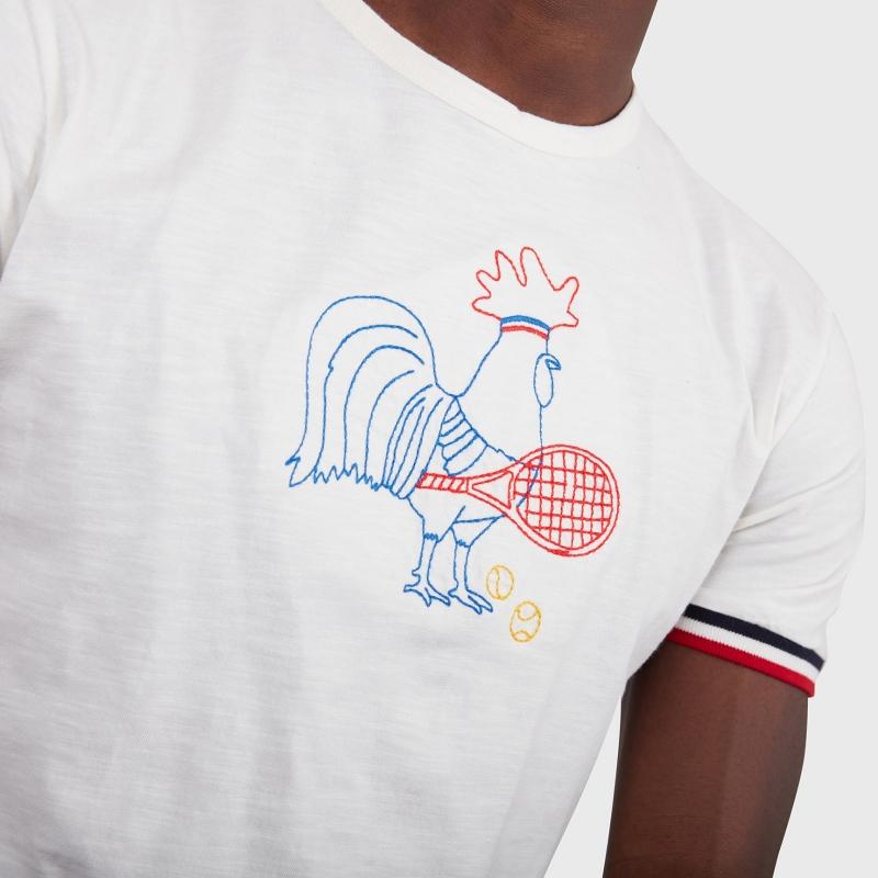Sports D'époque T-shirt Coq Jeannot Tennis