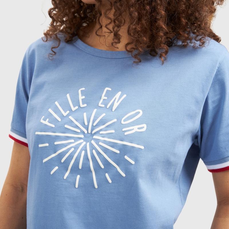 Sports D'époque T-shirt Fille En Or