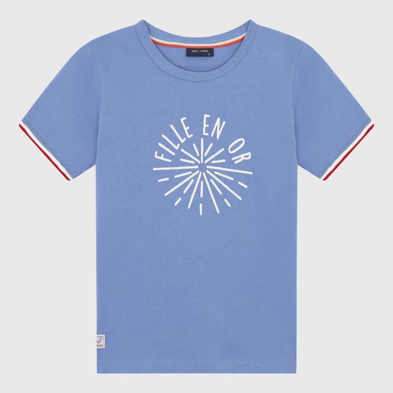 sports d'époque T-shirt Fille En Or