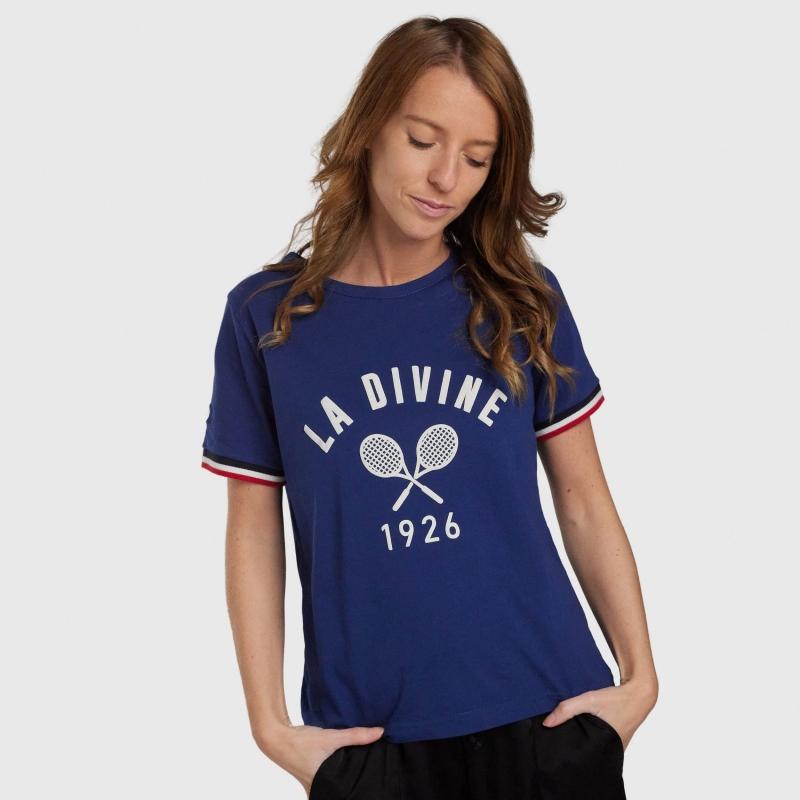 Sports D'époque T-shirt La Divine Raquettes