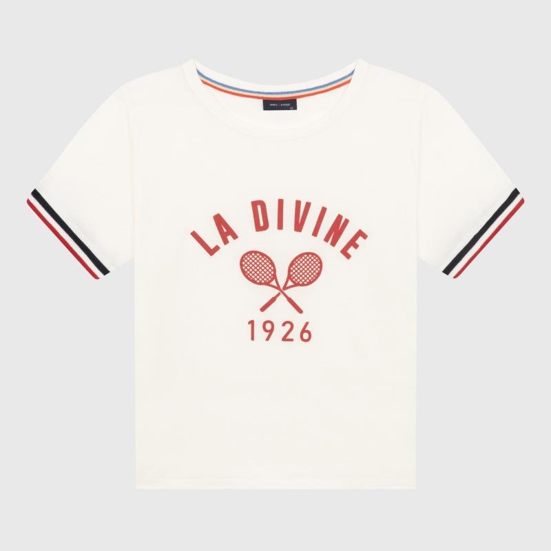 sports d'époque T-shirt la divine Raquettes