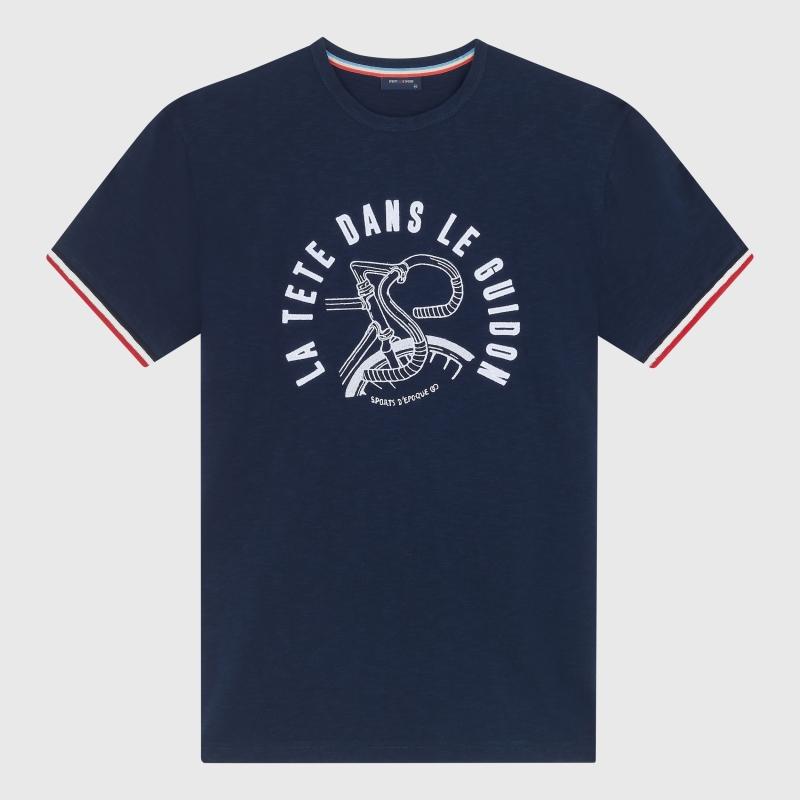 sports d'époque T-shirt La Tête Dans Le Guidon