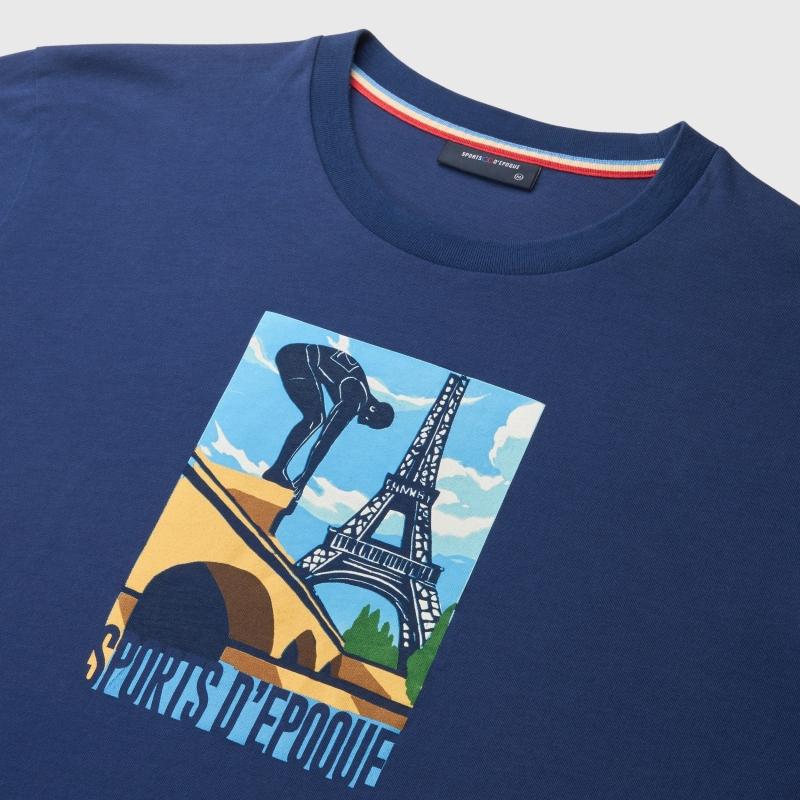 Sports D'époque T-Shirt Nage Libre