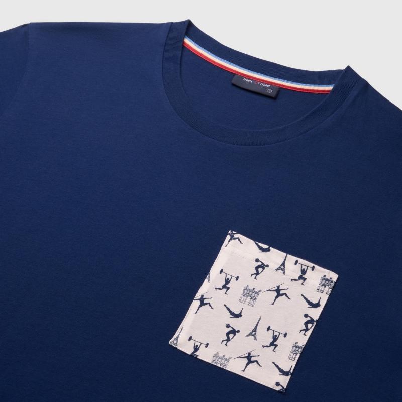 Sports D'époque T-shirt Poche 1924