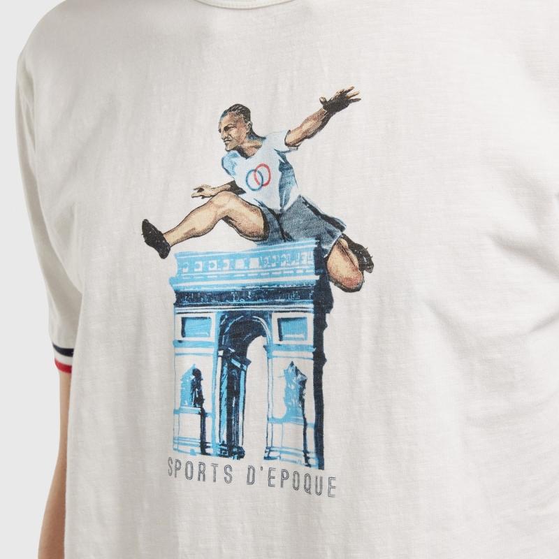 Sports D'époque T-shirt Sauteur De Haies