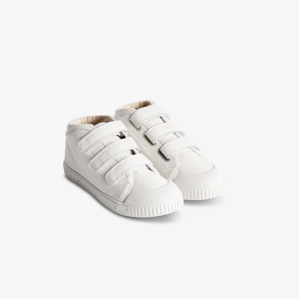 Spring Court Basket Blanche Enfant En Cuir