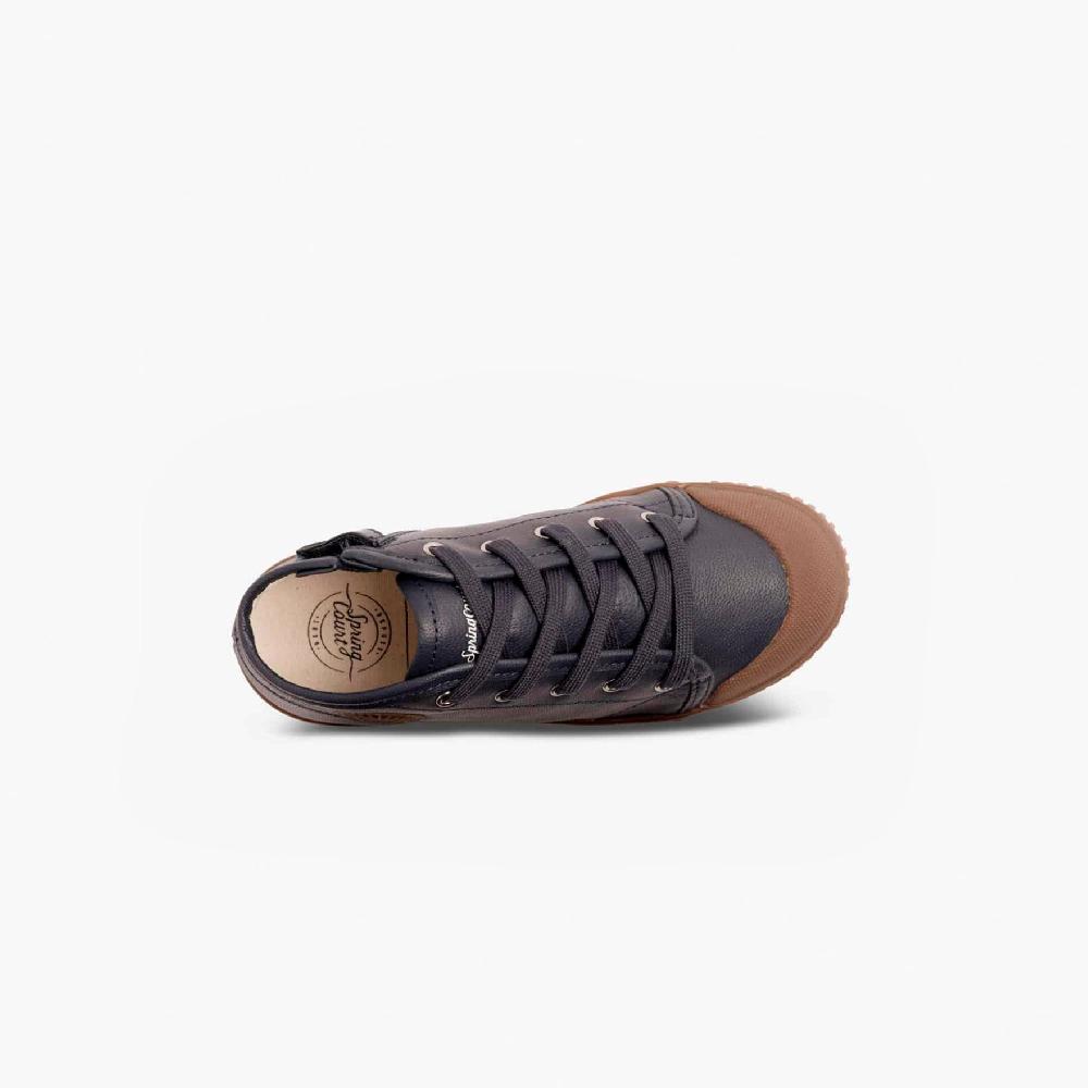 Spring Court Basket Enfant En Cuir - Indigo