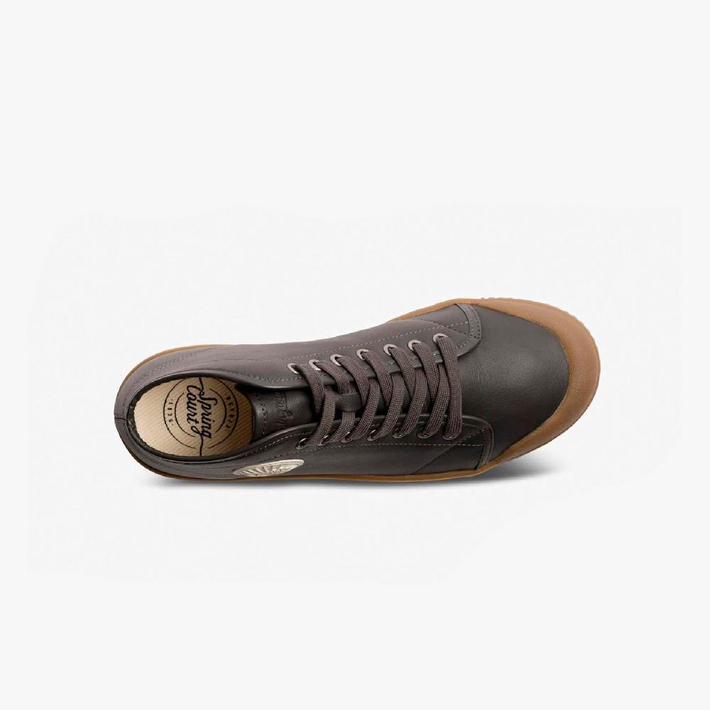 Spring Court Basket Montante En Cuir