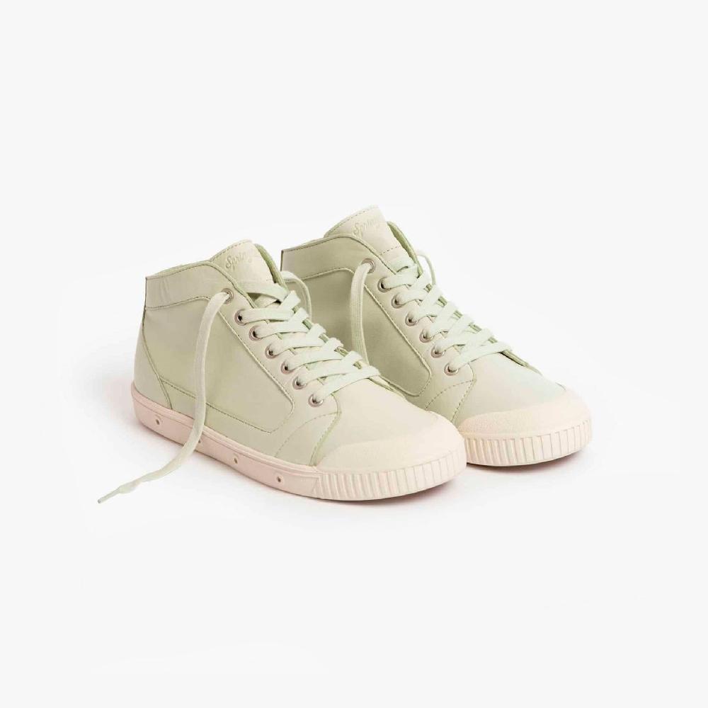 Spring Court Basket Montante En Cuir Matcha