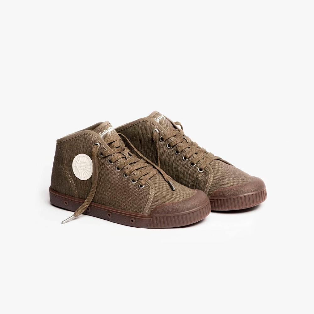 Spring Court Basket Montante Kaki