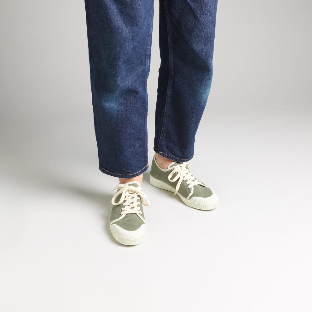 Spring Court Tennis Basse En Coton Kaki