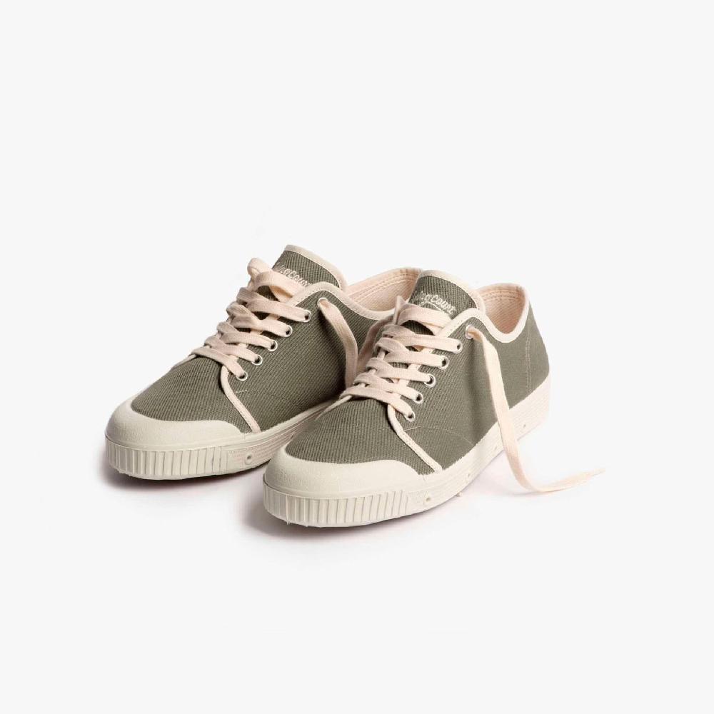 Spring Court Tennis Basse En Coton Kaki