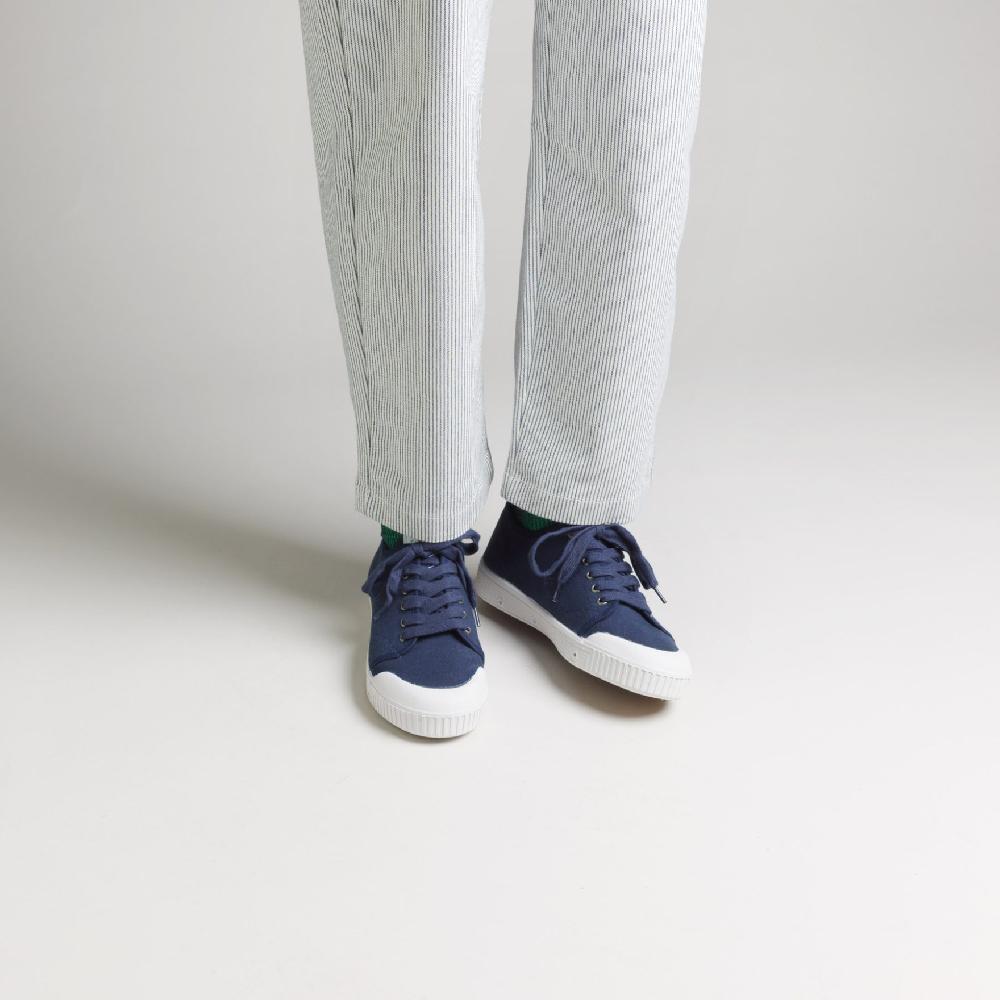 Spring Court Tennis Basse En Toile Bleu Marine