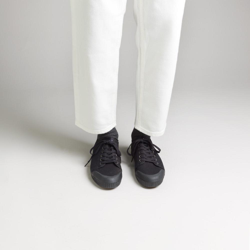Spring Court Tennis Basse En Toile Canvas Noir