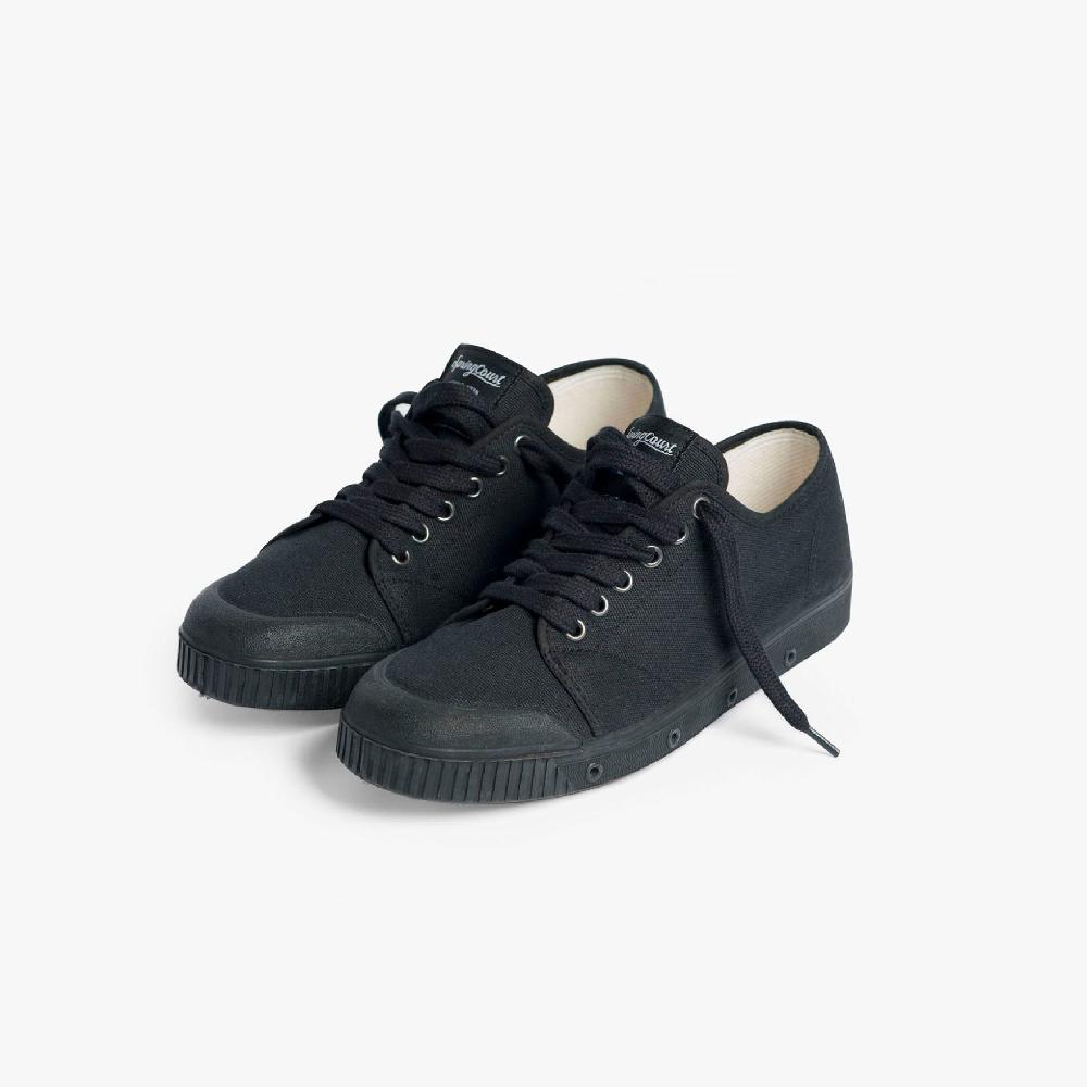 Spring Court Tennis Basse En Toile Canvas Noir