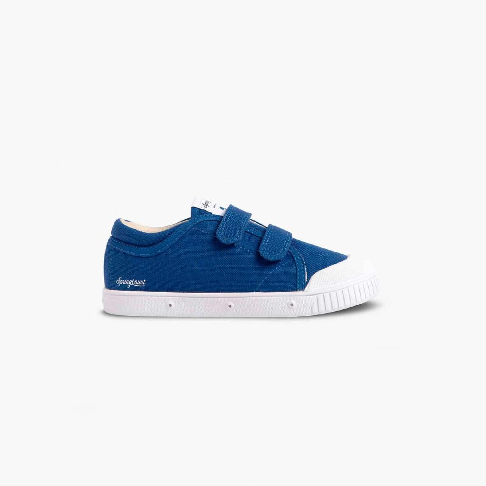 spring court Tennis basse enfant - bleu cobalt