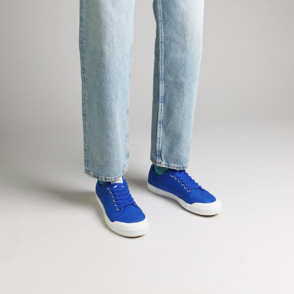 Spring Court Tennis Basse Toile Bleu