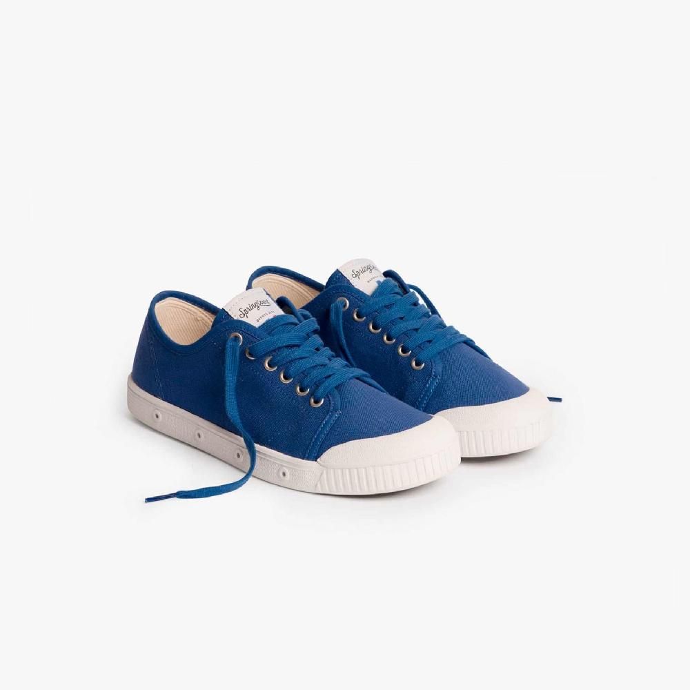Spring Court Tennis Basse Toile Bleu