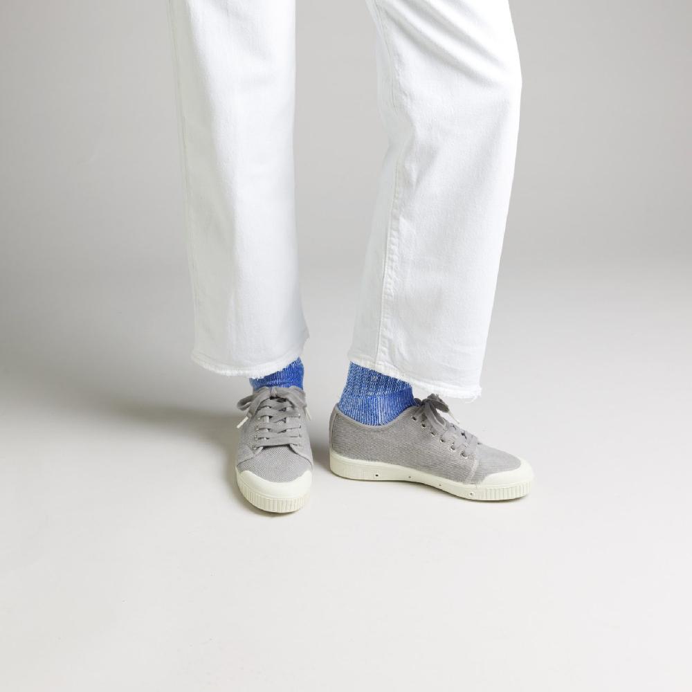 Spring Court Tennis De Ville En Coton Gris