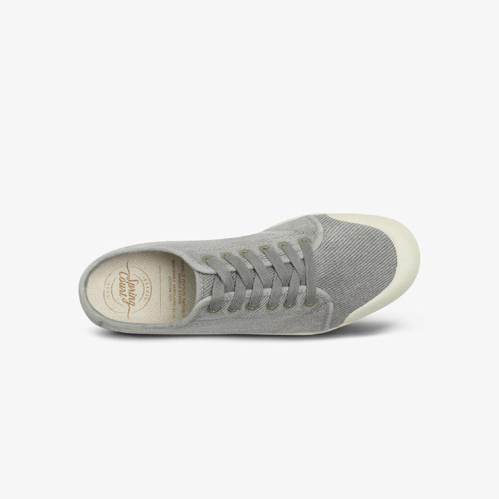 Spring Court Tennis De Ville En Coton Gris