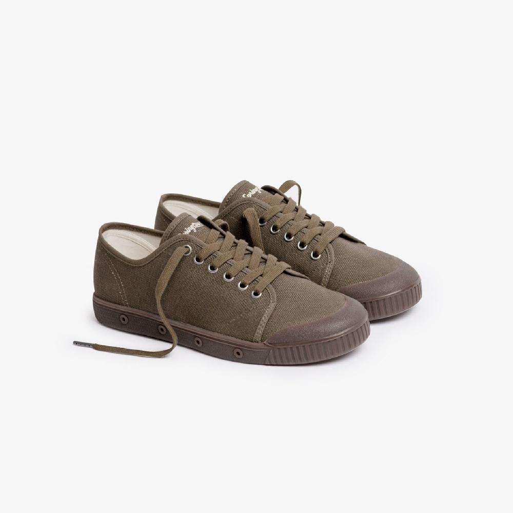 Spring Court Tennis En Toile Kaki